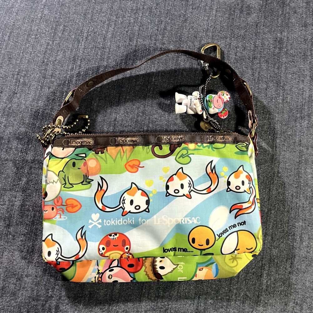 Tokidoki X LeSportsac Rare bella foresta mini shoulder Hand Bag Purse Keychain